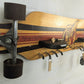 Longboard-Board No. II - Schlüsselbrett aus einem Skateboard mit Klinkensteckern
